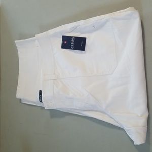 NWT Chaps Women's White Kapri Pants Size 16 W